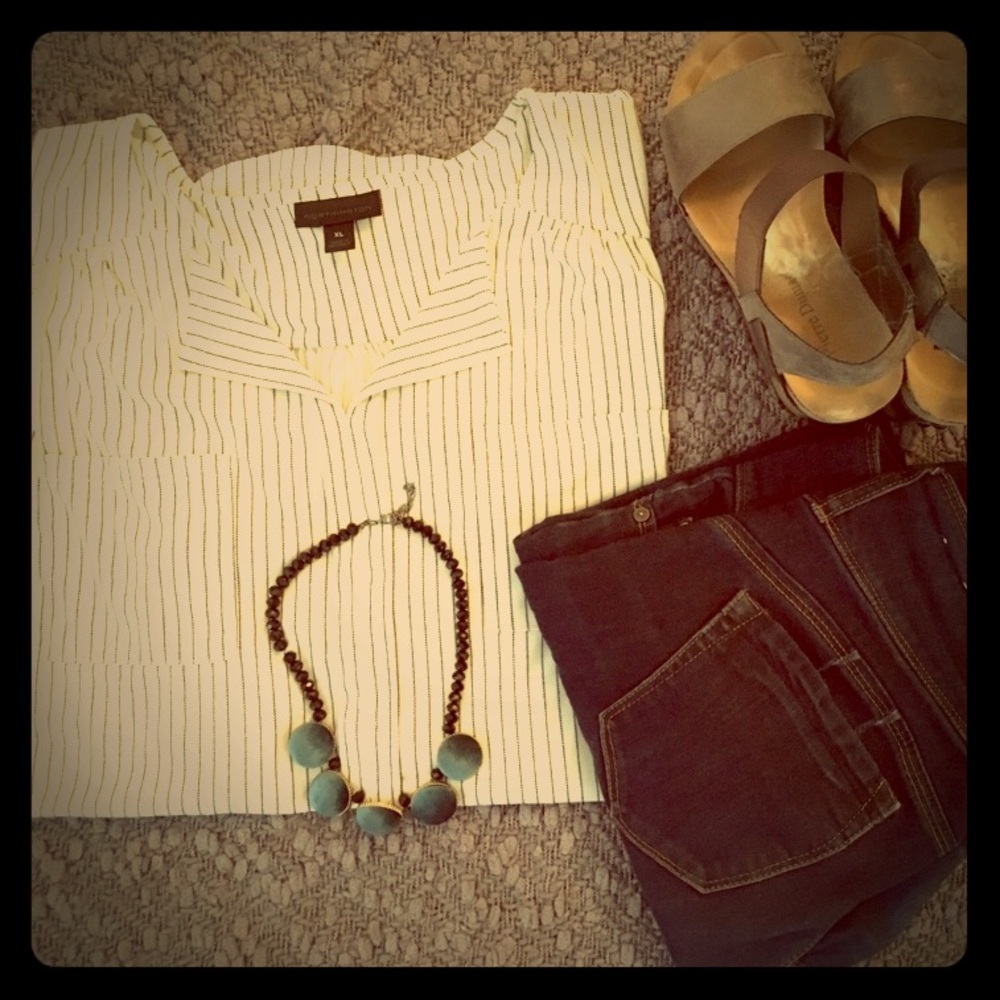 Long sleeve pinstripe shirt